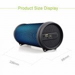Wholesale LED Color Changing Drum Design Bluetooth Speaker S33R (Black)